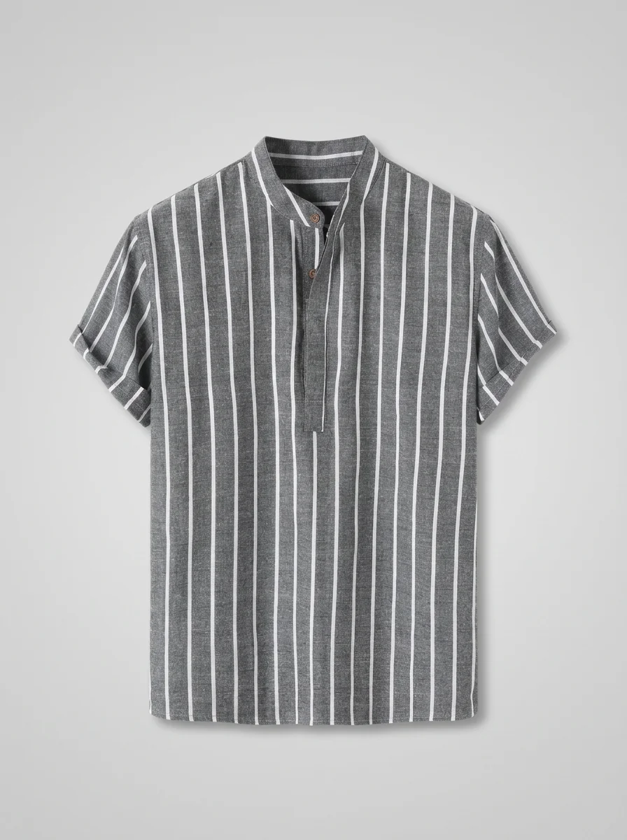 Polo vintage coton bio rayé style marin - Vue 13 - Polo vintage