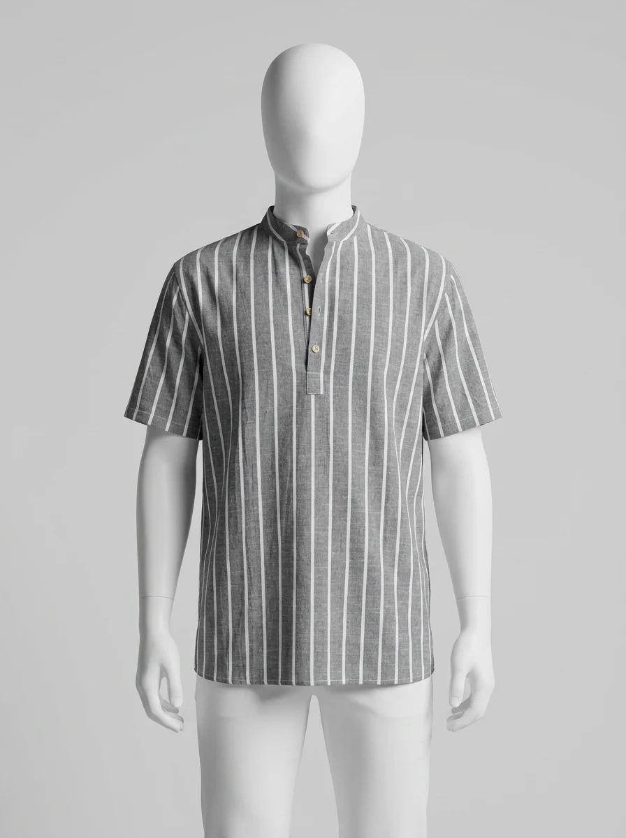 Polo vintage coton bio rayé style marin - Vue 14 - Polo vintage