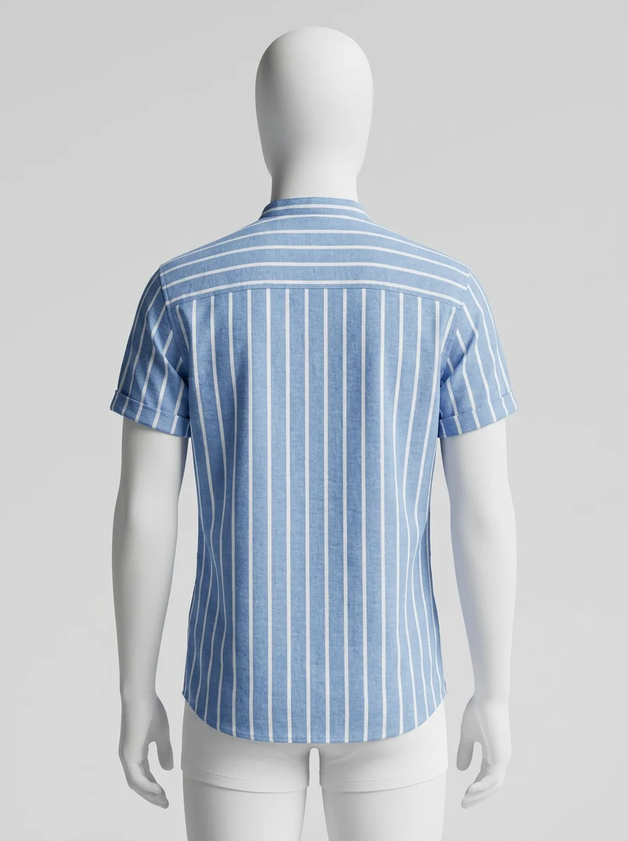 Polo vintage coton bio rayé style marin - Vue 2 - Polo vintage