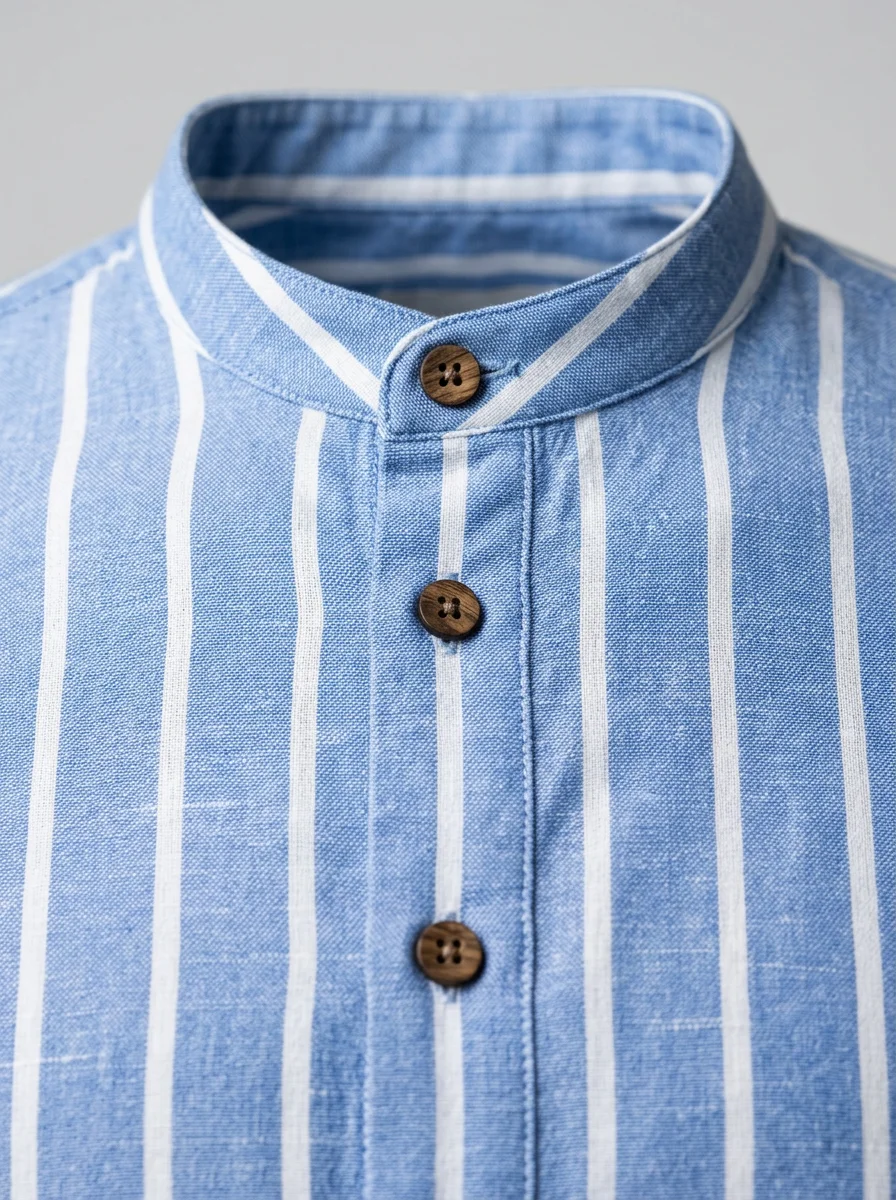 Polo vintage coton bio rayé style marin - Vue 4 - Polo vintage