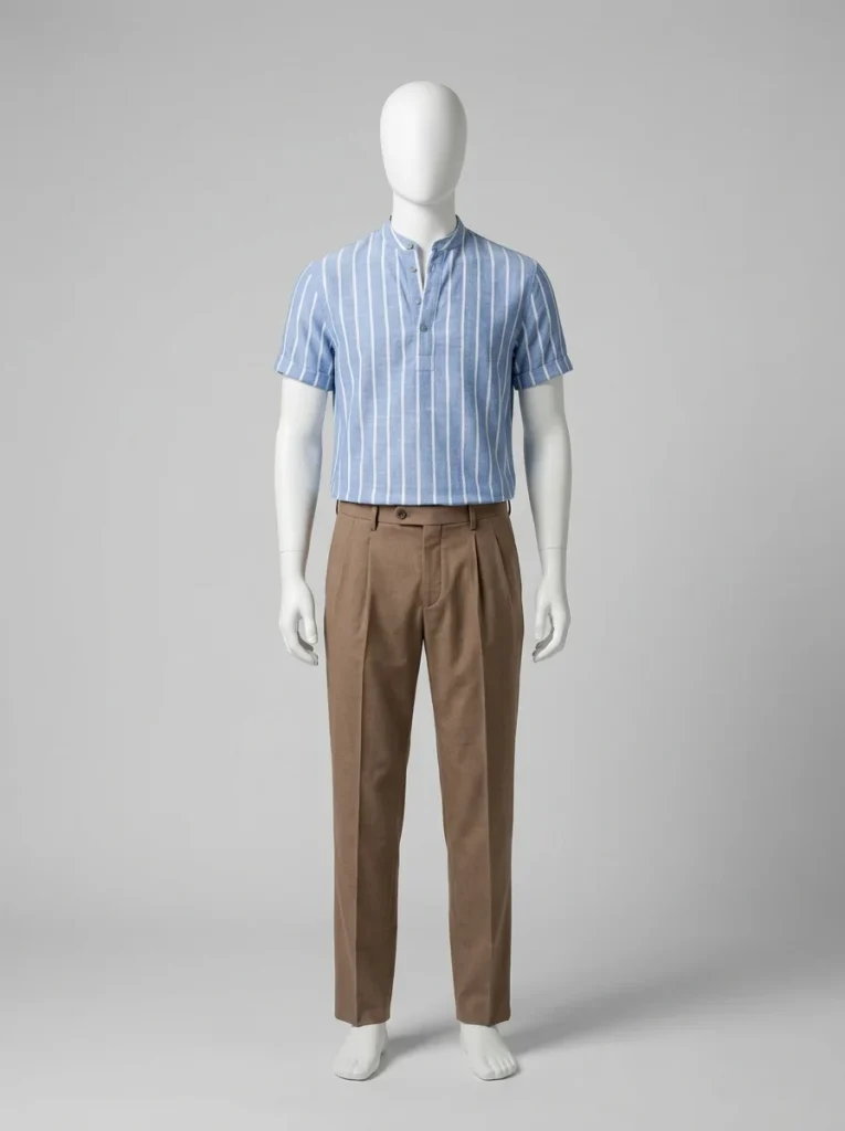 Polo vintage coton bio rayé style marin - Vue 6 - Polo vintage