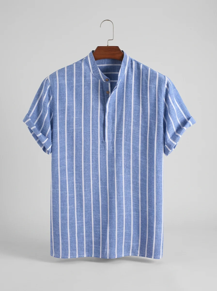Polo vintage coton bio rayé style marin - Vue 7 - Polo vintage
