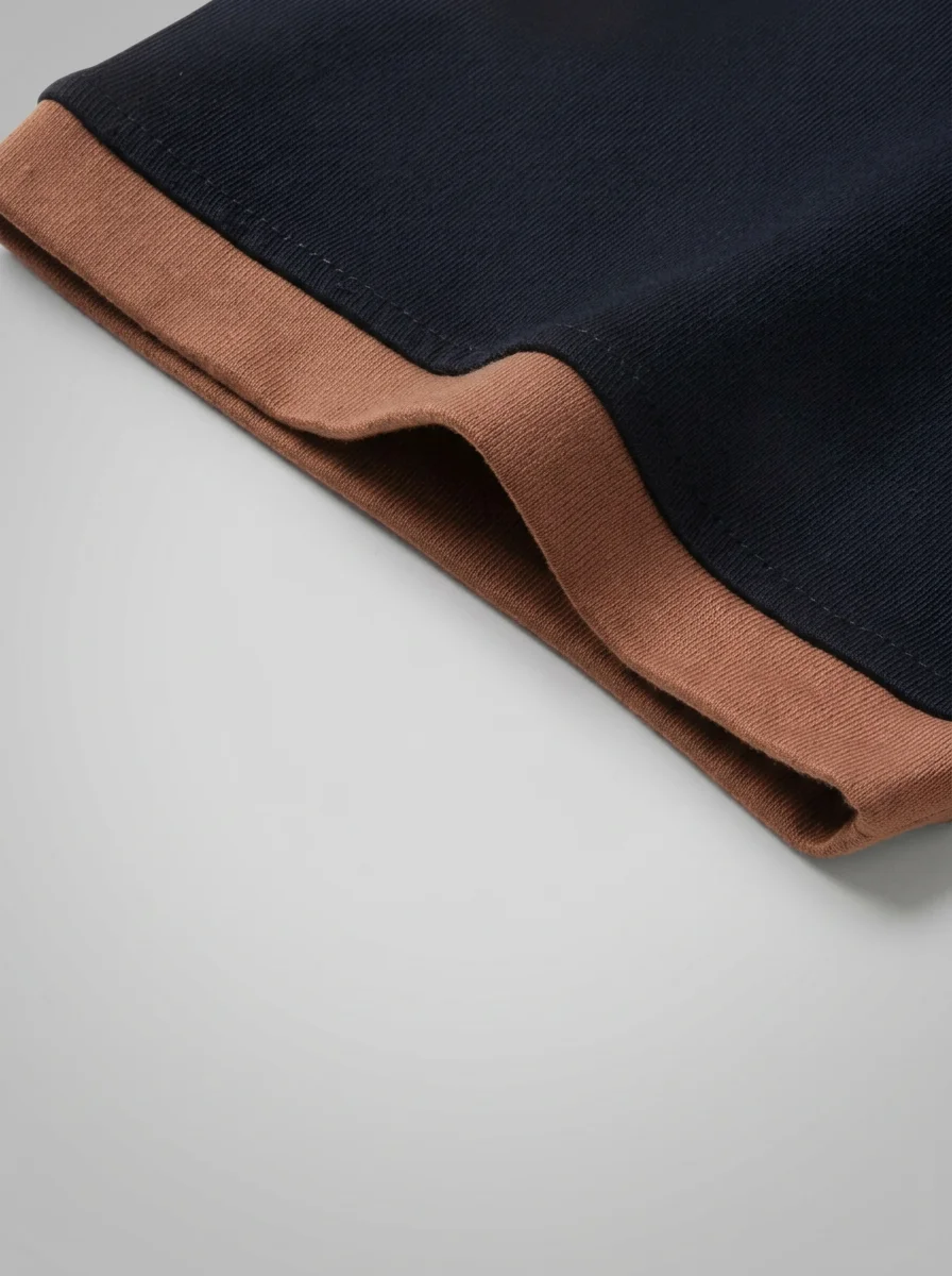 Polo vintage coton mélangé col contrasté décontracté homme - Vue 6 - Polo vintage