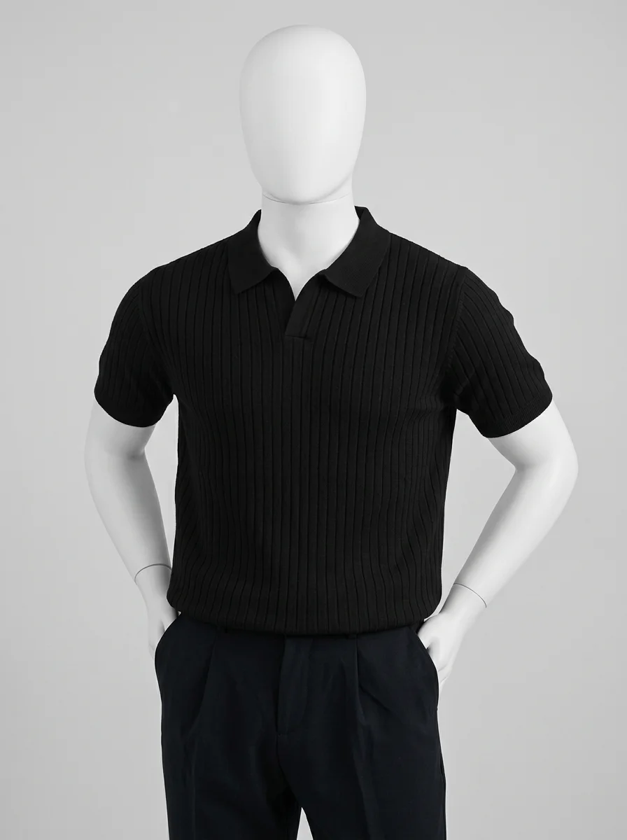 Polo vintage coton quotidien élégant - Vue 10 - Polo vintage