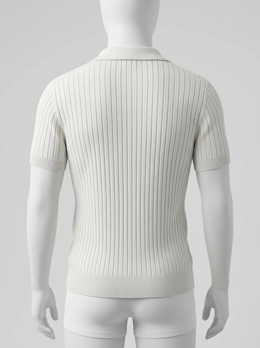 Polo vintage coton quotidien élégant - Vue 2 - Polo vintage