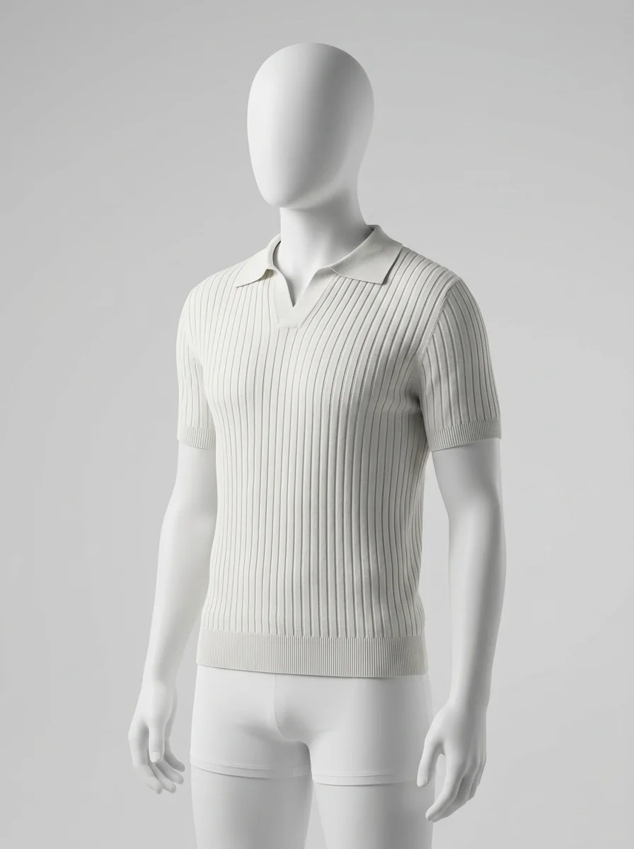 Polo vintage coton quotidien élégant - Vue 3 - Polo vintage