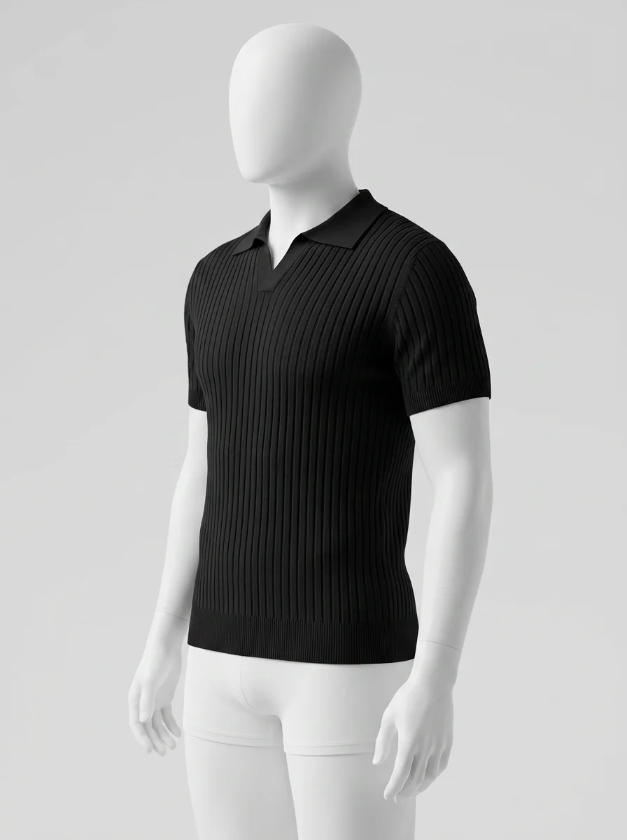Polo vintage coton quotidien élégant - Vue 4 - Polo vintage