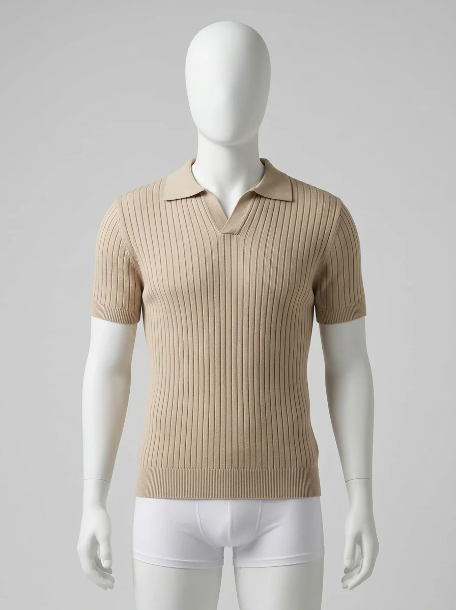 Polo vintage coton quotidien élégant - Vue 5 - Polo vintage