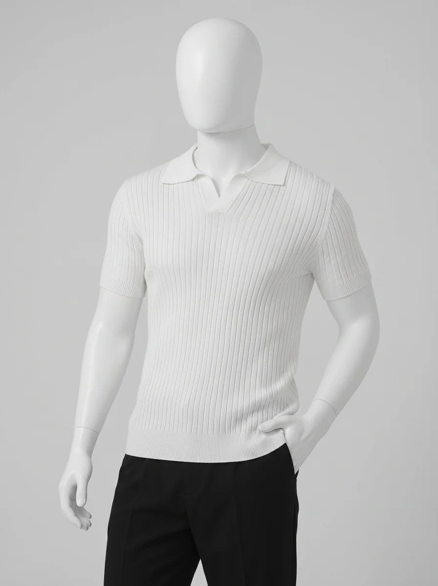Polo vintage coton quotidien élégant - Vue 6 - Polo vintage
