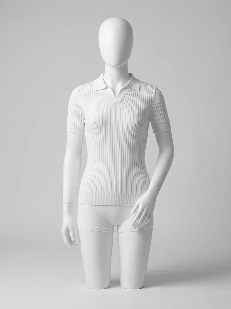 Polo vintage coton quotidien élégant - Vue 9 - Polo vintage