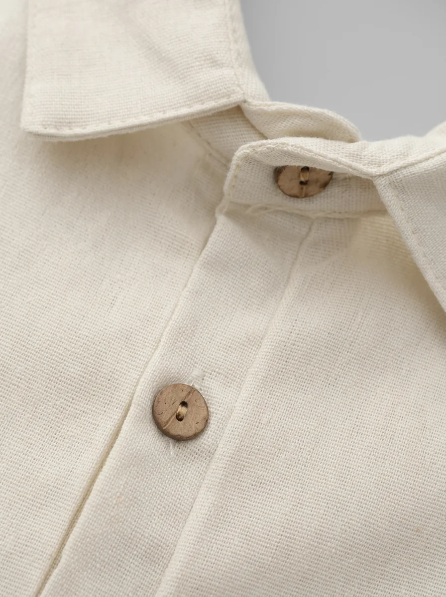 Polo vintage lin léger quotidien homme - Vue 9 - Polo vintage