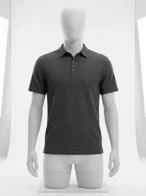 Polo vintage maille respirante infroissable élégant homme - Vue 1 - Polo vintage